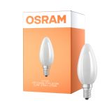 Osram LED Classic E14 Bougie Filament Dépolie 2.2W 470lm - 827 Blanc Très Chaud | Équivalent 40W