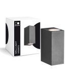 D'Lite Applique Murale Vrebos Aluminium Noir Up & Down | IP54 - Convient Pour 2x GU10