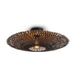 Good&Mojo Plafonnier Kalimantan Bambou Noir M | Convient pour 1x E27 