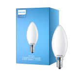 Philips Corepro LED Bougie E14 Dépolie 6.5W 806lm - 827 Blanc Très Chaud | Équivalent 60W