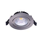 Noxion LED Inclinable Slim Spot Argent Rond 6W 550lm 60D - 927 Blanc Très Chaud | 85mm - IP54 - Dimmable - Meilleur Rendu Des Couleurs