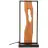 Brilliant Lampe De Chevet Chaumont Aluminium Métal Bois Noir 8W 940lm - 830 Blanc Chaud