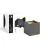 D'Lite Applique Murale Nova Aluminium Noir Up & Down 4.9W 480lm - 830 Blanc Chaud | IP54 - Angle de faisceau réglable