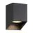 Nordlux Nico Applique Murale Carré Aluminium Noir | Convient pour 1x GU10
