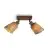 Good&Mojo Plafonnier Java Bambou Brun | Convient pour 2x E27 