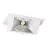 Downlight LED Wallwasher Wally Moyen Blanc 27W 3700lm 78x100D - 830 Blanc Chaud - 238x145mm