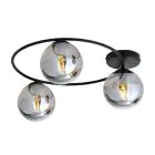 Emibig Plafonnier Sopra Acier Noir | Convient pour 3x E14 - Max 10W
