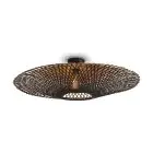 Good&Mojo Plafonnier Kalimantan Bambou Noir L | Convient pour 1x E27 