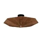 Good&Mojo Plafonnier Panama Rotin Brun | Convient pour 1x E27 