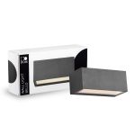 D'Lite Wandlamp Bello Zwart Up & Down 12W 850lm - 830 Warm Wit| IP54