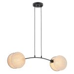 Emibig Hanglamp Motif Staal Zwart | Geschikt voor 2x E27 - Max 15W