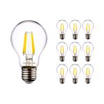 Voordeelpak 10x Noxion Lucent LED E27 Peer Filament Helder 7W 806lm - 822-827 Dim To Warm | Dimbaar - Vervangt 60W