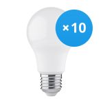 Voordeelpak 10x LED Lamp E27 Peer Mat 4.9W 470lm - 830 Warm Wit | Vervangt 40W