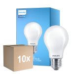 Voordeelpak 10x Philips Corepro LED Lamp E27 Peer Mat 8.5W 1055lm - 827 Zeer Warm Wit | Vervangt 75W