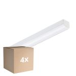 Voordeelpak 4x Philips LED Montagebalk CoreLine Wit 17W 2400lm - 865 Daglicht |60cm - - Vervangt 2x18W