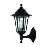 Eglo Wandlamp Duanera Zwart | IP44 - Geschikt voor 1x E27