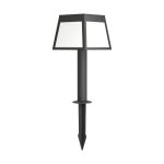 Eglo Prikspot Altilia Solar Zwart 7W 790lm - 830 Warm Wit | IP65 - Bewegingssensor