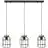 Brilliant Gwen Hanglamp Metaal Hout Zwart | Geschikt voor 3x E27