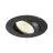 SLV New Tria Universeel 68 Spot Aluminium Zwart Rond 8.6W 600lm 60D - 925-930-940 CCT | Zaagmaat 68mm -  Beste Kleurweergave - Dimbaar 