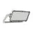 Ledvance LED Floodlight Max Radial 10 Aluminium Grijs 600W 93000lm 180D - 830 Warm Wit | IP66 - Symmetrisch