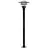 Nordlux Lønstrup 32 Sokkel Lamp Metaal en Glas Zwart | 320mm - IP44 - Geschikt voor E27