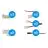 Noxion LED Strip Naga - Verbindingsstuk Enkel Kleur 10mm - Klein 15stuks