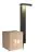Voordeelpak 3x Nordlux Solar Tuinverlichting Rica Vierkant Roestvrij Staal Zwart 4.5W 380lm - 830 Warm Wit |Bewegings- en Lichtsensor