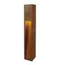 SLV Slot 80 Vloerlamp Staal Roestig 9W 30lm - 830 Warm Wit | Buitenverlichting - IP55