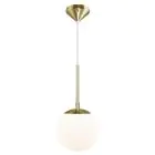 Nordlux Grant Pendelarmatuur Glas Goud | Geschikt voor E14