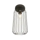 Emibig Plafondlamp Barn Staal Zwart | Geschikt voor 1x E27 - Max 15W