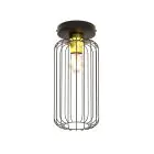 Emibig Plafondlamp Barn Staal Zwart | Geschikt voor 1x E27 - Max 15W