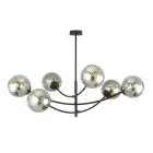 Emibig Plafondlamp Hunter Staal Zwart | Geschikt voor 6x E14 - Max 10W