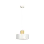 Emibig Hanglamp Torin Staal Wit | Geschikt voor 1x E27 - Max 15W