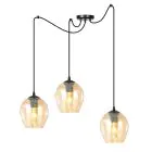 Emibig Hanglamp Level Staal Zwart | Geschikt voor 3x E27 - Max 15W