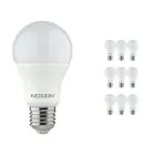 Voordeelpak 10x Noxion Lucent Classic LED E27 Peer Mat 8.5W 806lm - 827 Zeer Warm Wit | Dimbaar - Vervangt 60W