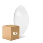 Voordeelpak 5x Ledvance Surface Circulair 400 24W 830 1920lm Wit IP44 | met Sensor - Warm Wit - Vervangt 2x26W