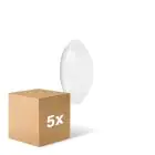 Voordeelpak 5x Ledvance Surface Circulair 250 Wit 13W 960lm - 840 Koel Wit | IP44 -  met Sensor