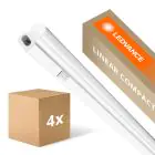 Voordeelpak 4x Ledvance LED Montagebalk Linear Compact Schakelaar 14W 1500lm - 840 Koel Wit | 120cm
