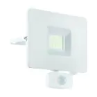 Eglo Wandlamp Faedo 3 Aluminium Wit 31W 3400lm - 850 Koel Wit | IP44 - Bewegingssensor
