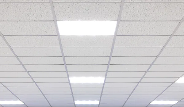 LED panelen in een systeemplafond